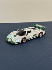 2020 HESS Race Car White Green With Electronic Lights 5inch model