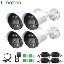 4PCSK 4IN1 1080P HD Outdoor CCTV Security Camera 100ft Night Vision Power Supply