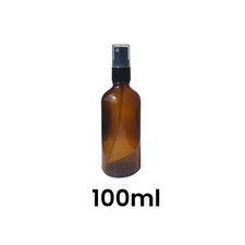 Amber Glass Fine Mist Atomiser Spray Bottle Refillable 10ml - 100ml