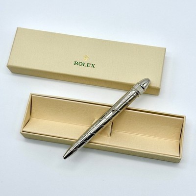 Rolex Platinum Crown Silver Signature Pen AD VIP Gift