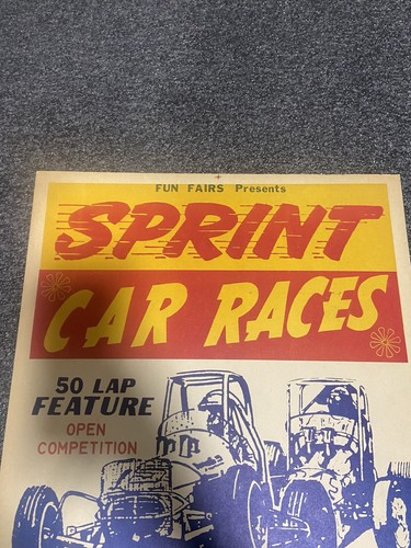 Tulsa Speedway - The Spring Nationals - Sprint Car Races Original Poster! Ferkel - Picture 6 of 7