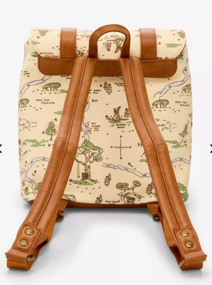 Loungefly Winnie the Pooh Hundred Acre Wood Maps Buckle  display picture 2