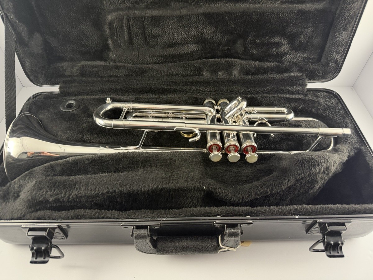 Trumpet GETZEN Eterna 700 Silver Bb Trumpet & Bach Case | eBay