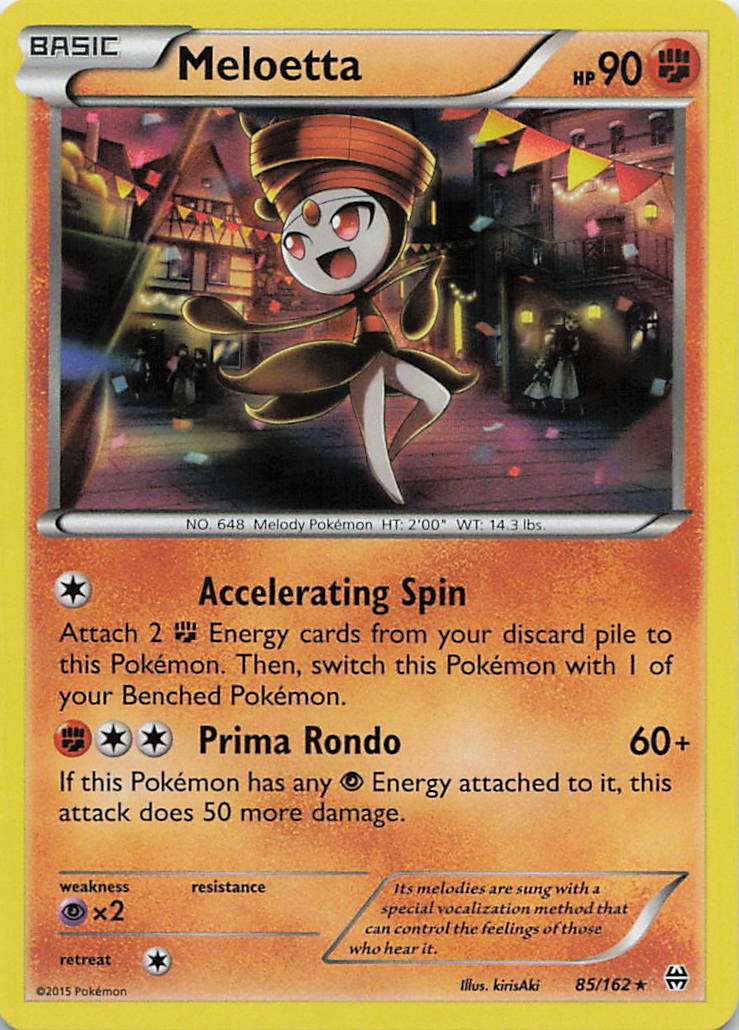 Meloetta Holo Rare XY - BREAKthrough 85/162 LP kirisAki