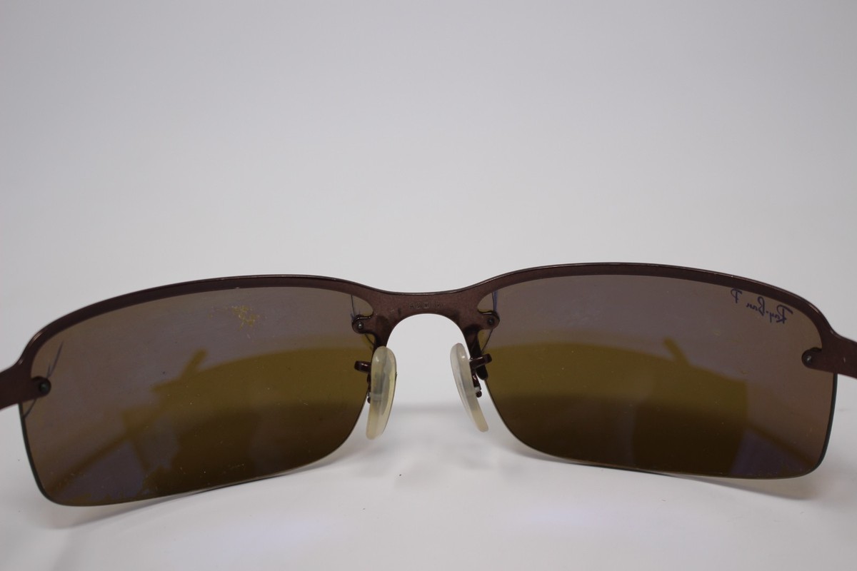 Ray Ban RB3217 014/83 Brown Metal Wrap Sunglasses Frame Only 62-15 Ray Ban RB3217 014/83 Brown Metal Wrap Sunglasses Frame Only 62-15