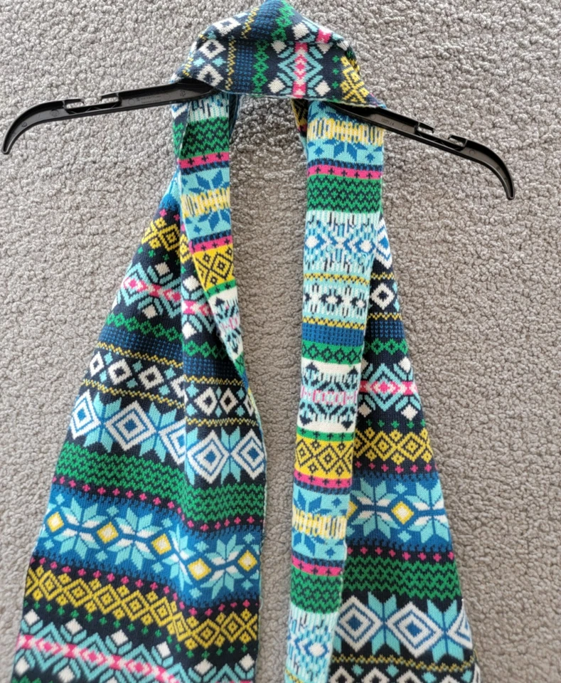 Club Room Fair Isle Knit Scarf & Beanie Set Men's One Size Multicolored - Image 4 of 4