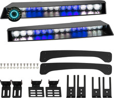 Visor Lights Bar 2-15 Led 29 Flash Patterns Interior Upper Bluewhite Free Ship Visor Lights Bar 2-15 Led 29 Flash Patterns Interior Upper Bluewhite Free Ship