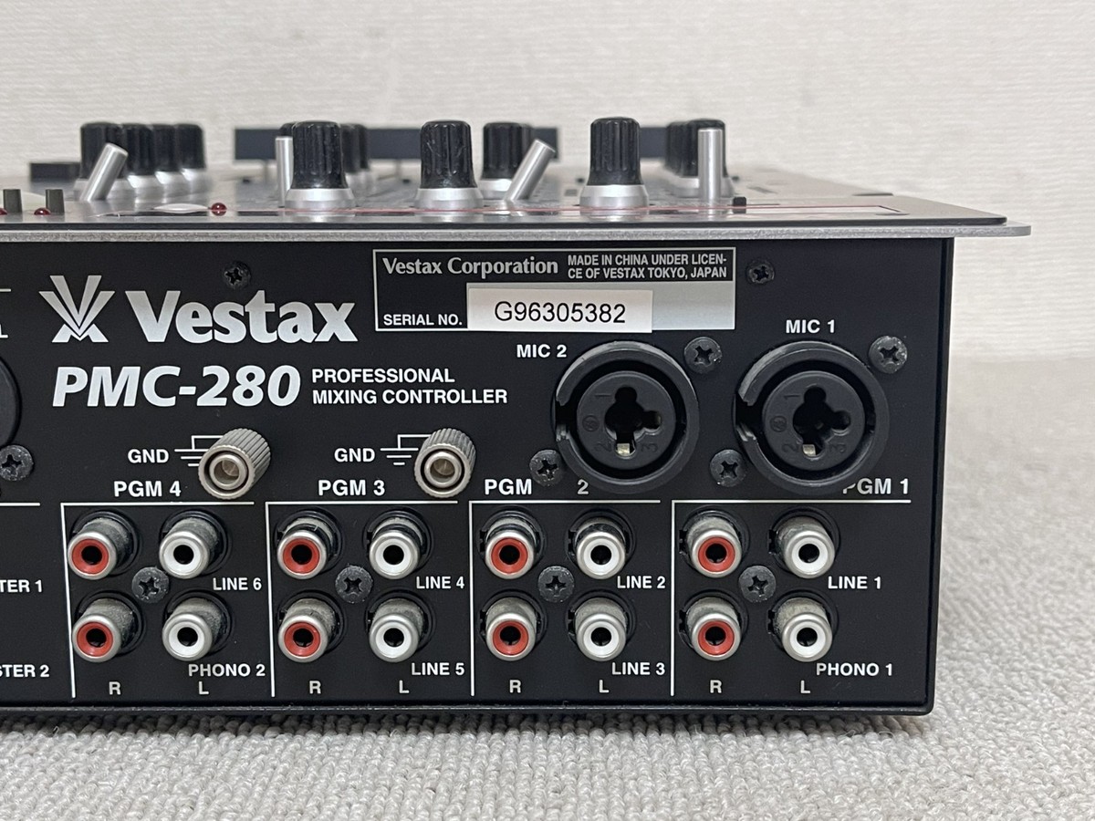 Vestax PMC-280　ジャンク Vestax PMC-280 4-Channel DJ Mixer with Effects EQ Kill Mic