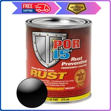POR-15 Rust Preventive Paint 16oz Gloss Black – Permanent Anti-Rust Coating