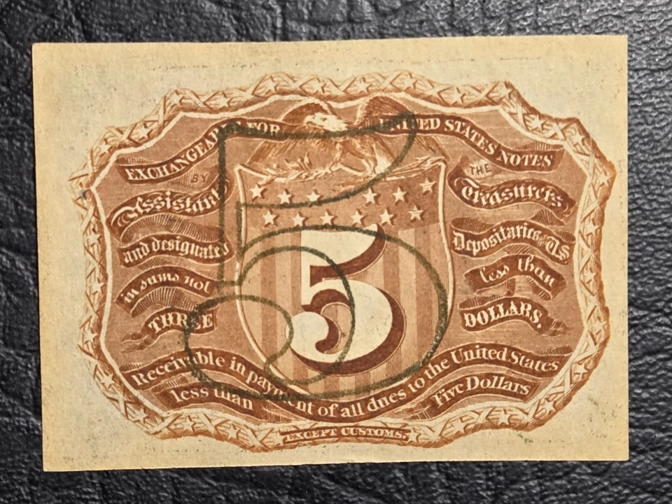 High Grade Series of 1863 Five Cent Washington Fractional Currency - Image 2 of 2
