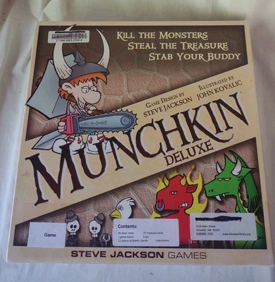 Steve Jackson Games Munchkin Deluxe Board Game - SJG1483 Used Complete