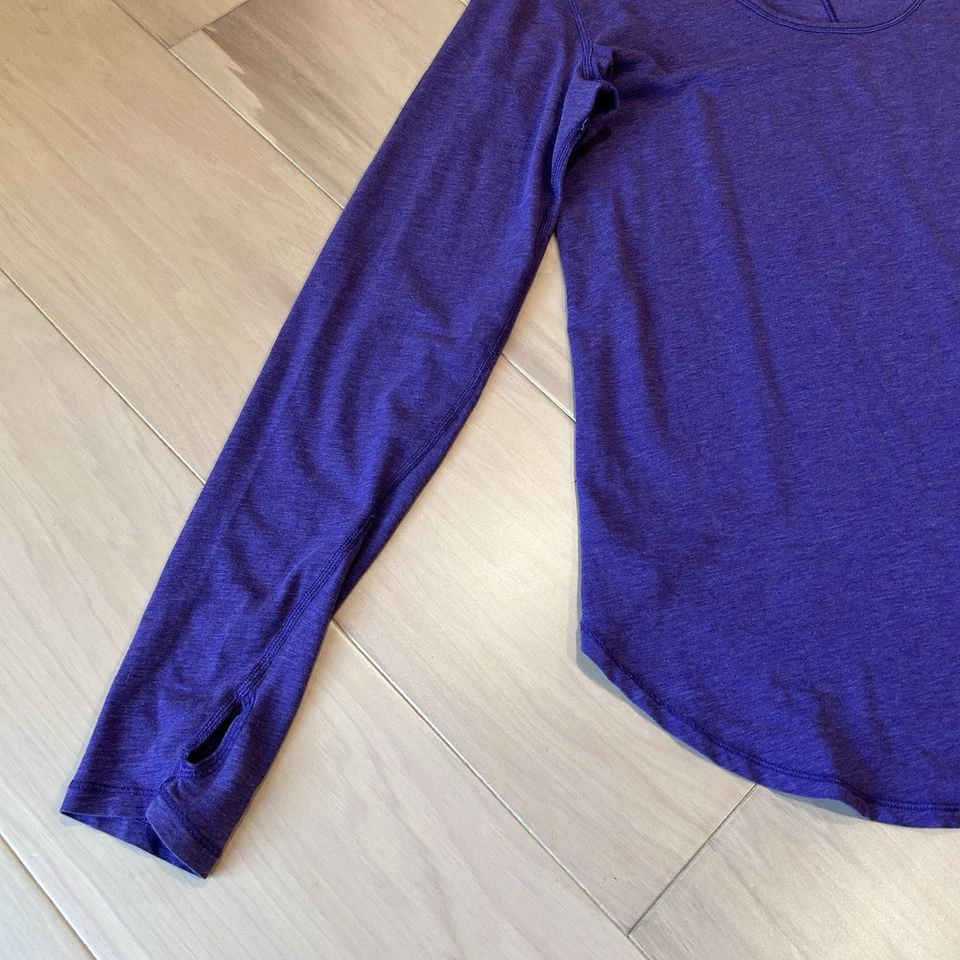 Lululemon Yogini 5 Year Purple Tee Long Sleeve Women’s 10 - Image 2 of 4