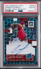 2022 PANINI DONRUSS OPTIC RR SIGNATURES #RRSCS CONNOR SEABOLD 5/49 PSA 10 AUTO