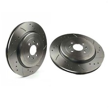 Genuine NAP Pair of Front Brake Discs for Mercedes Benz CLK320 3.2 (06/03-08/05)