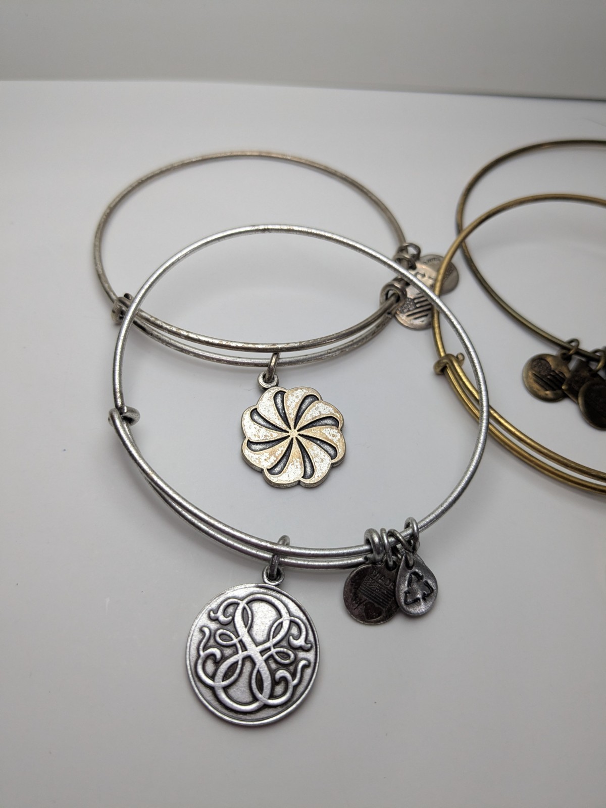 8 Alex & Ani Adjustable Bangle Bracelets - image 2