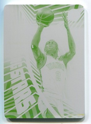 2021-22 Illusions Printing Plate Yellow Shai Gilgeous-Alexander 1/1 OKC Thunder