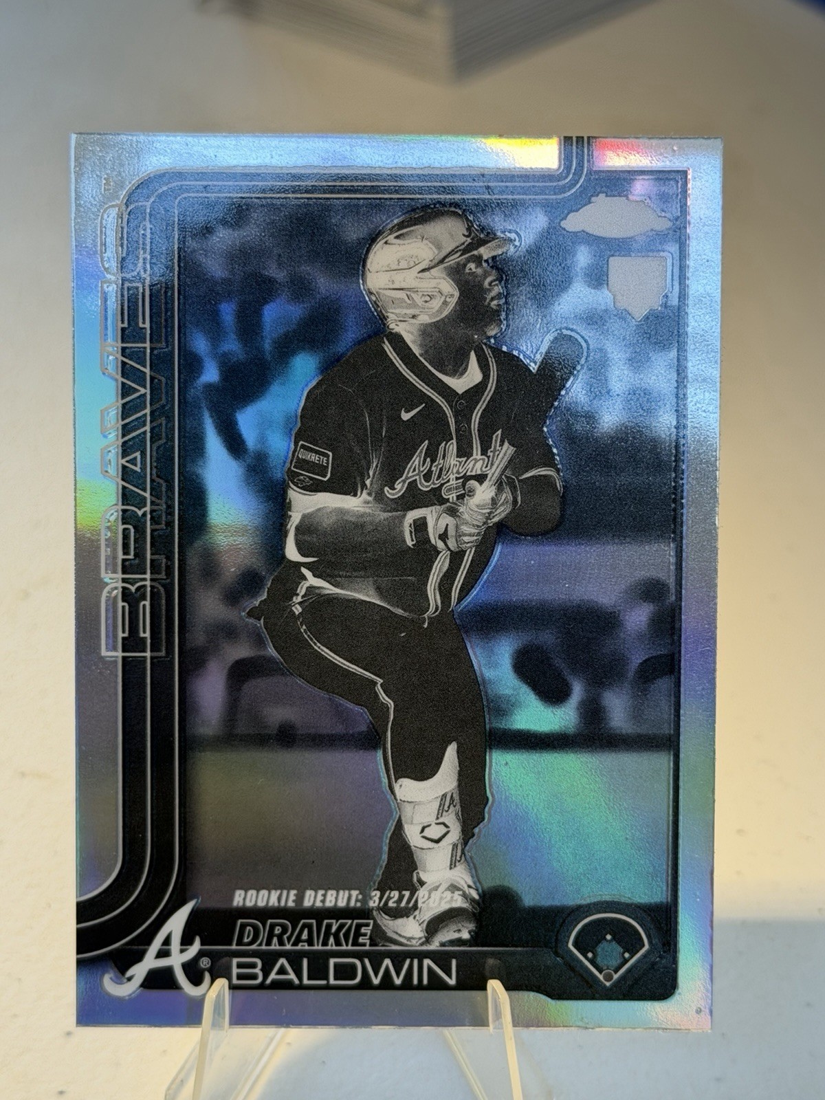 2025 Topps Chrome Update DRAKE BALDWIN #USC88 (RC) Negative Refractor