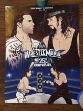 WWE WrestleMania 25 Poster Undertaker HBK Shawn Michaels
