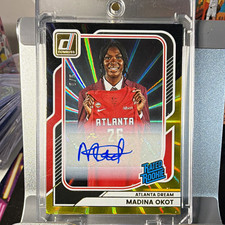 2026 Donruss WNBA Madina Okot Atlanta Dream #97 Rated Rookie RC Auto B&G 5/5