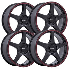 Set Of 4 Petrol Pe003 P2e 18x8 5x1125x120 35mm Blackred Wheels Rims Set Of 4 Petrol Pe003 P2e 18x8 5x1125x120 35mm Blackred Wheels Rims