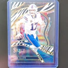 Panini 2023 Select Football Josh Allen #252 Club Level Zebra Prizm Die-Cut