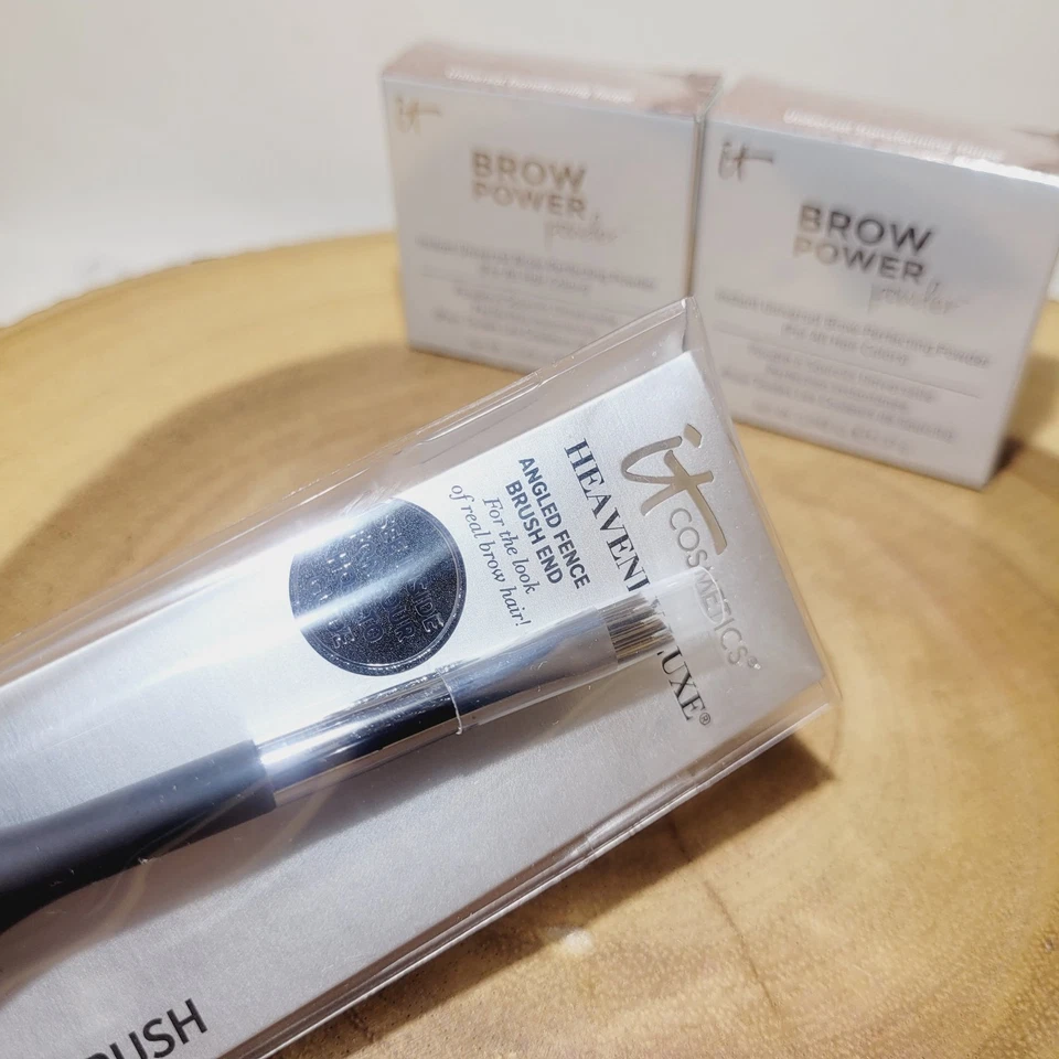 2x it Cosmetics Brow Power Powder (Universal Transforming Taupe) #12 Brow Brush - Image 4 of 4