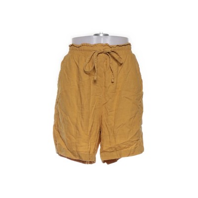 Lindex, Shorts, Größe: M, Gelb, Leinen/Viskose, Damen #ibu