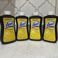 Lot of 4 Lysol Concentrate Disinfectant Original Scent 12 oz