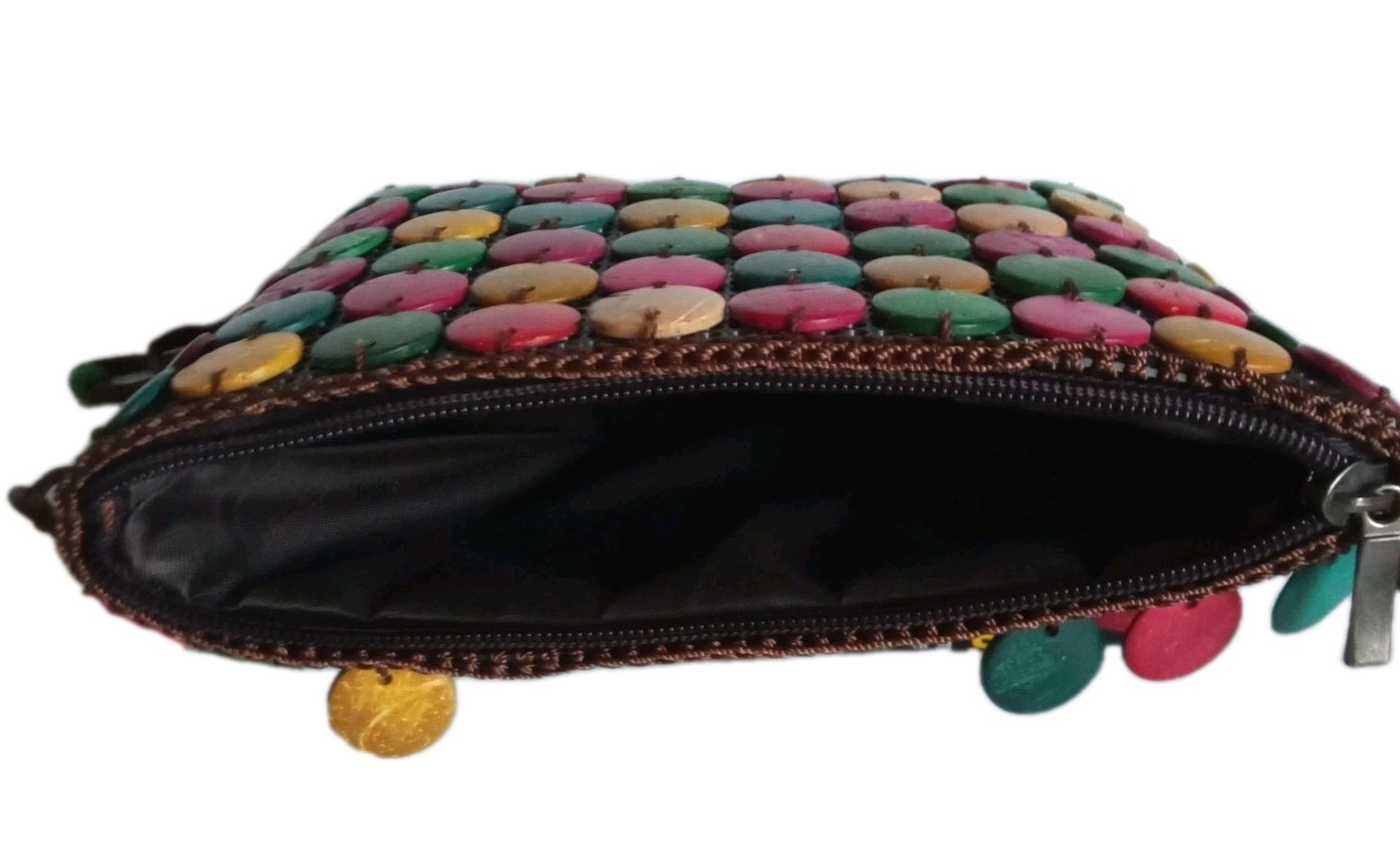 Coconut Shell Multi-colored shell Antigua Crossbo… - image 8