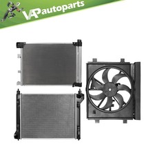Cooling Fan and Radiator Condenser Kit For 2013-2018 Nissan Sentra Automatic CVT