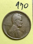 1910-S LINCOLN WHEAT CENT, low mintage date, "Fine" condition #970