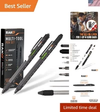 Multitool Pen Set - 2 Pack Compact EDC Gadget for Every Man's Toolbox