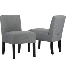 BestMassage Accent Chair Set of 2 Accent Chairs for Living Room Armless Chair