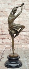 Cesaro Ballet Bronze Sculpture Pointe Dancer Collectible Vintage Statue