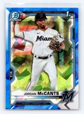2021 Bowman Draft 1st Sapphire Edition #BDC-26 Jordan McCants Marlins