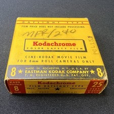 Vintage Kodak Kodachrome Double 8mm Movie Film 25ft Roll Expired Dec 1957