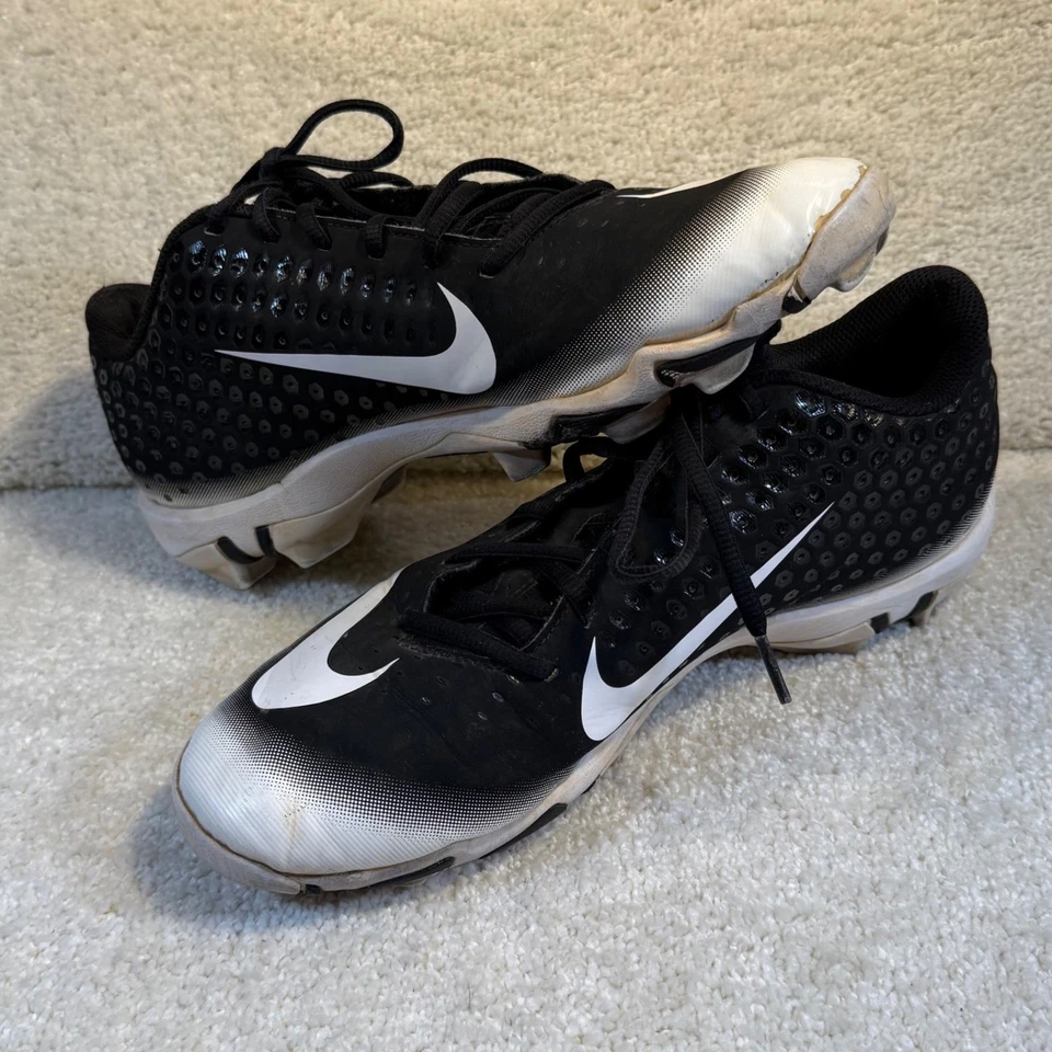 Nike Vapor Fastwflex Mens Baseball Cleats 2019 Black White Size 10 WIDE Sporty - Image 2 of 4
