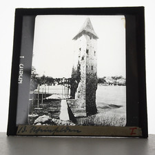 Rheinfelder Messerturm Fotoplatte Um 1920-1930 Glas Positiv Glas Dia 8,5 cm
