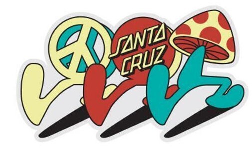 SANTA CRUZ - Stroll Pack Skateboard Sticker Set - Screaming Hand