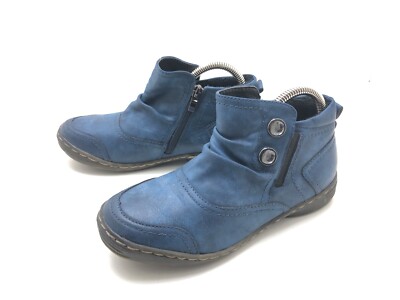 Super In Damen Stiefel Stiefelette Boots Blau 37 (UK 4)