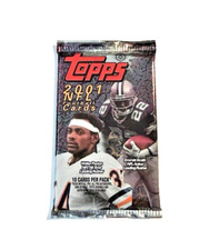 2001 Topps NFL Football Trading Cards Hobby Pack Factory Sealed
