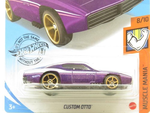 Hot Wheels Personalizada Otto Muscle Mania 173/250 Tarjeta Larga 1 64 Escala Sellada Nueva - Imagen 2 de 2
