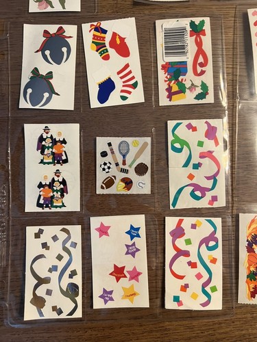 Vintage Sticker Lot 80s 90s Sandylion Grossman Fuzzy Lips Animals Fruit Holiday - Picture 6 of 18