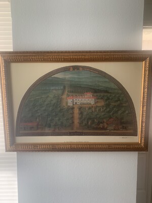 VTG LA MAGTA G Van Utens ''Firenze Com'Era'' Print - Migneco & Smith - Framed