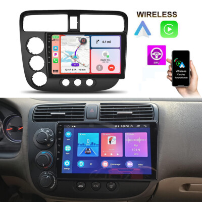 Apple Carplay For Honda Civic 2000-2005 Android 11 Car Stereo Radio GPS WIFI RDS