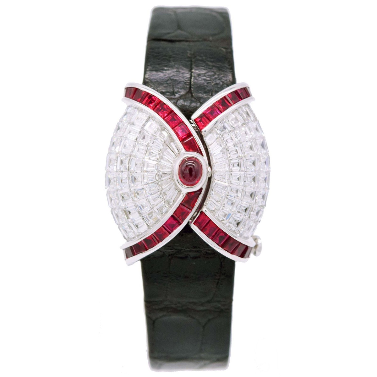 Audemars Piguet 67010BC.RR.0252XX.01 18k White Gold Ruby Diamond