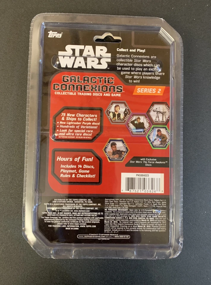 Star Wars Galactic Connexions Discos de Intercambio Juego Serie 2 TOPPS  Foto 2 de 2