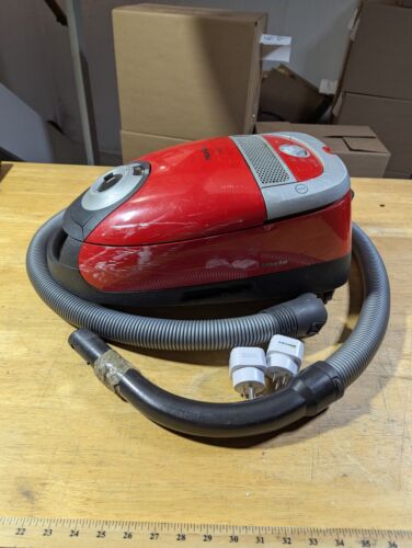 Works, No Floor Tool Miele S5 READ Pull Along Canister Vacuum Cleaner Red Corded - Picture 23 of 23