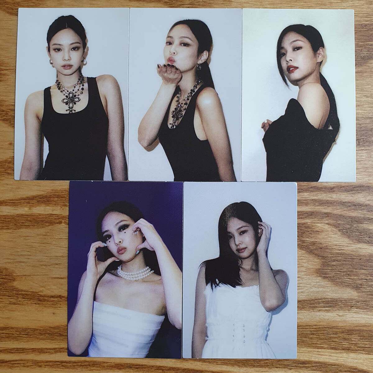 Jennie Official Photocard 5 pcs Set BlackPink 1st Full Album The Album  Genuine