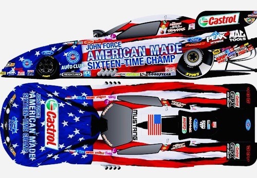 NHRA JOHN FORCE 1:24 Die-cast AMERICAN MADE Action NITRO Funny Car TOP FUEL 14 - Picture 5 of 9